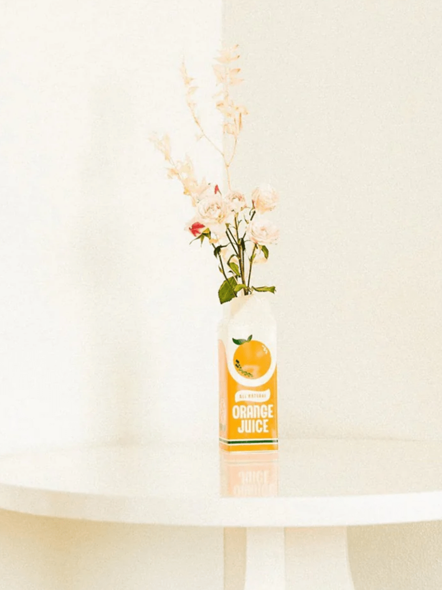 Vase Jus d&#39;Orange Ban.do - Ex - voto