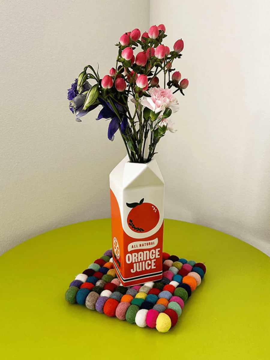 Vase Jus d&#39;Orange Ban.do - Ex - voto