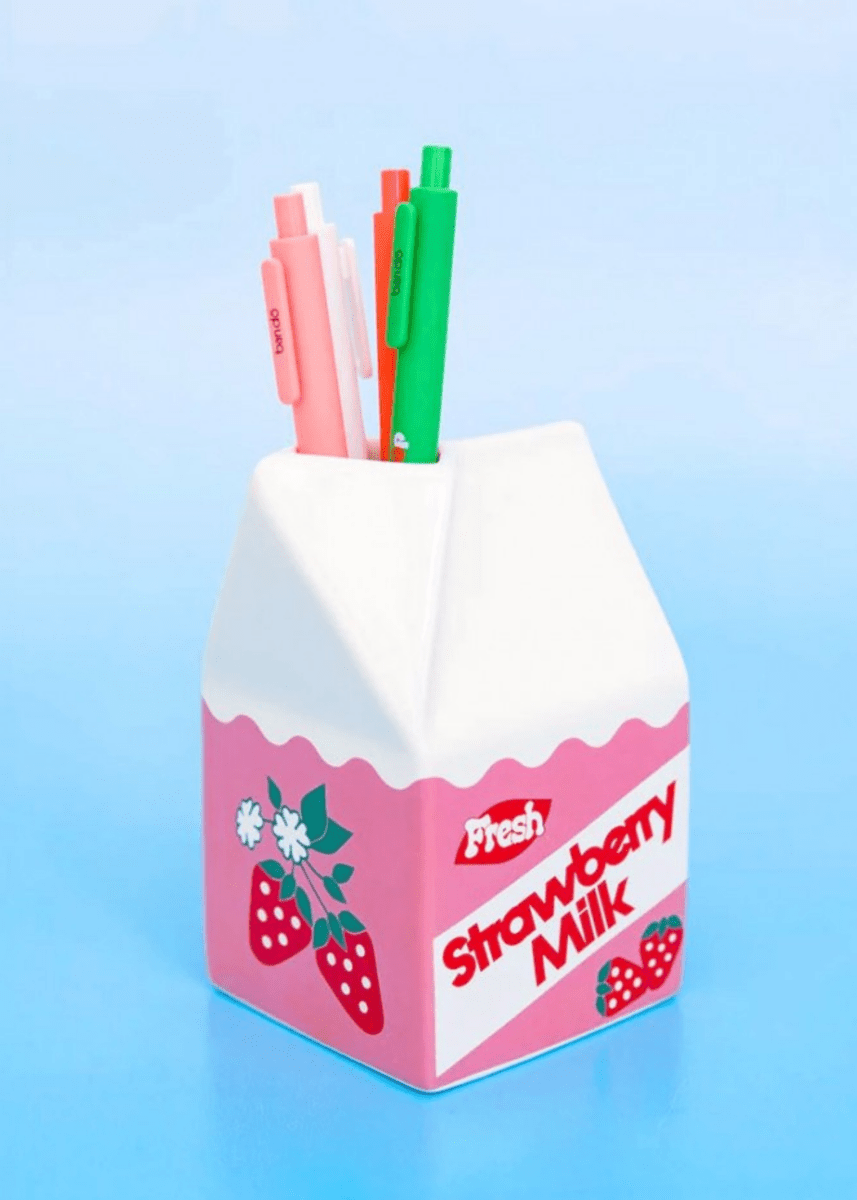 Vase Lait à la Fraise Ban.do - Ex - voto