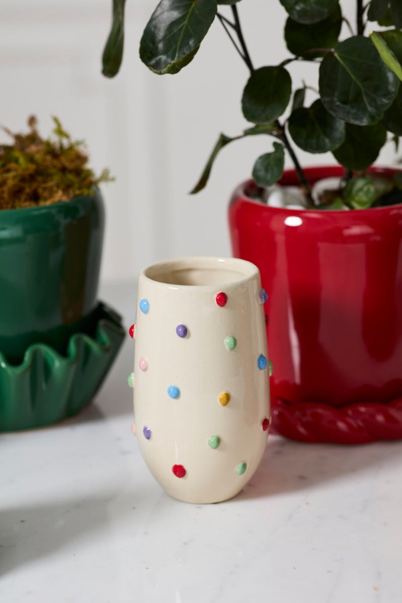Vase Pois Colorés 4 x 6 AD - Ex-voto