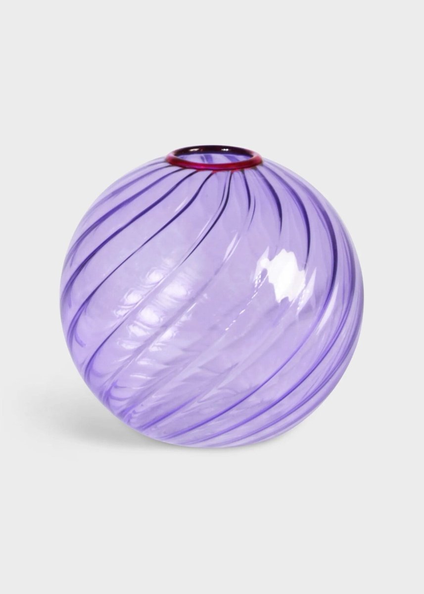 Vase Spiral Mauve &k - Ex - voto