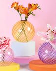Vase Spiral Mauve &k - Ex - voto