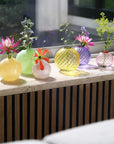 Vase Spiral Mauve &k - Ex - voto
