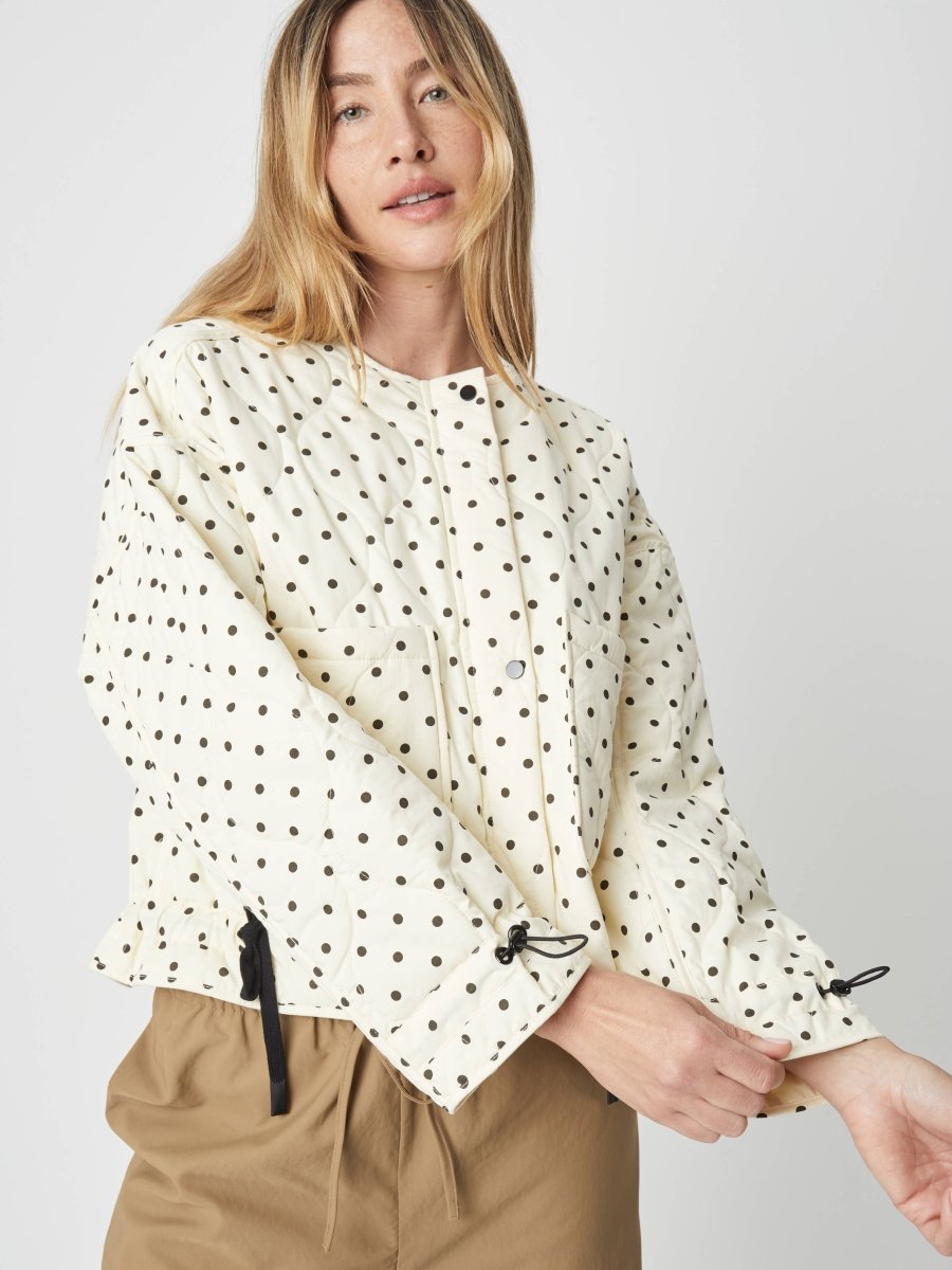 Veste Matelassée à Pois Liv Mod Ref - Ex - voto