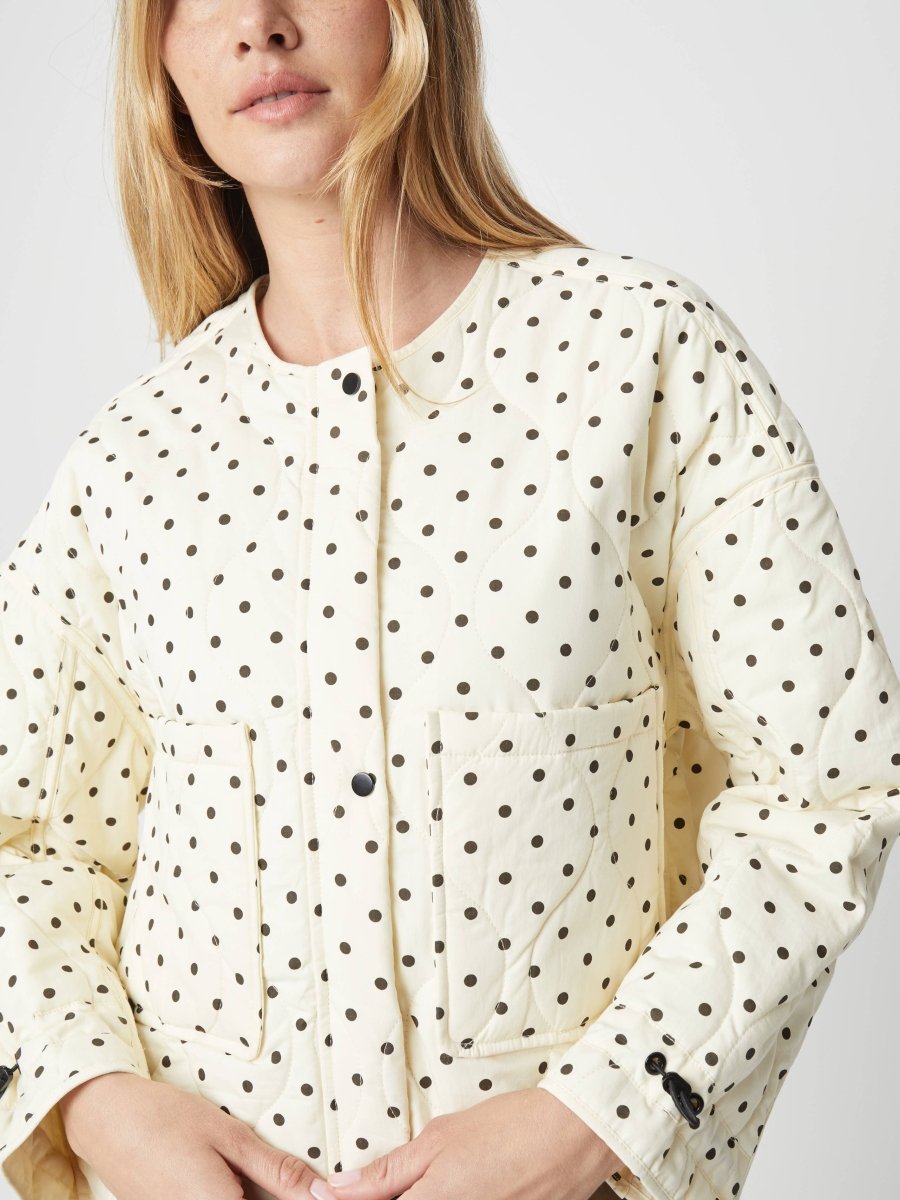 Veste Matelassée à Pois Liv Mod Ref - Ex - voto