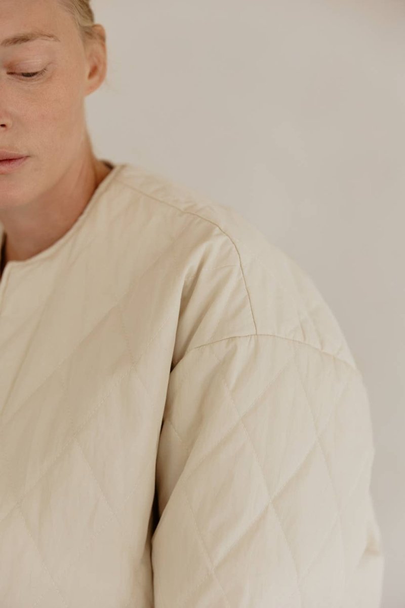 Veste Matelassée Greta Crème Mod Ref - Ex - voto