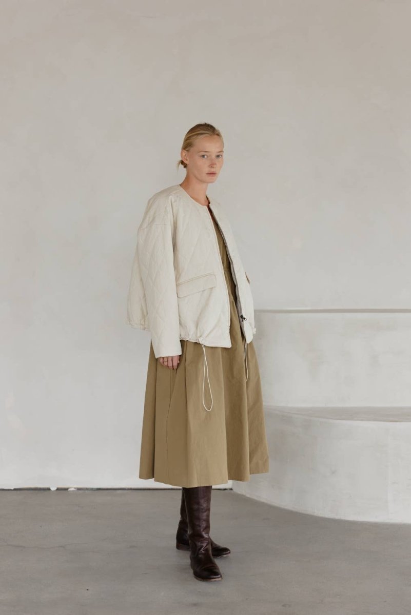 Veste Matelassée Greta Crème Mod Ref - Ex - voto