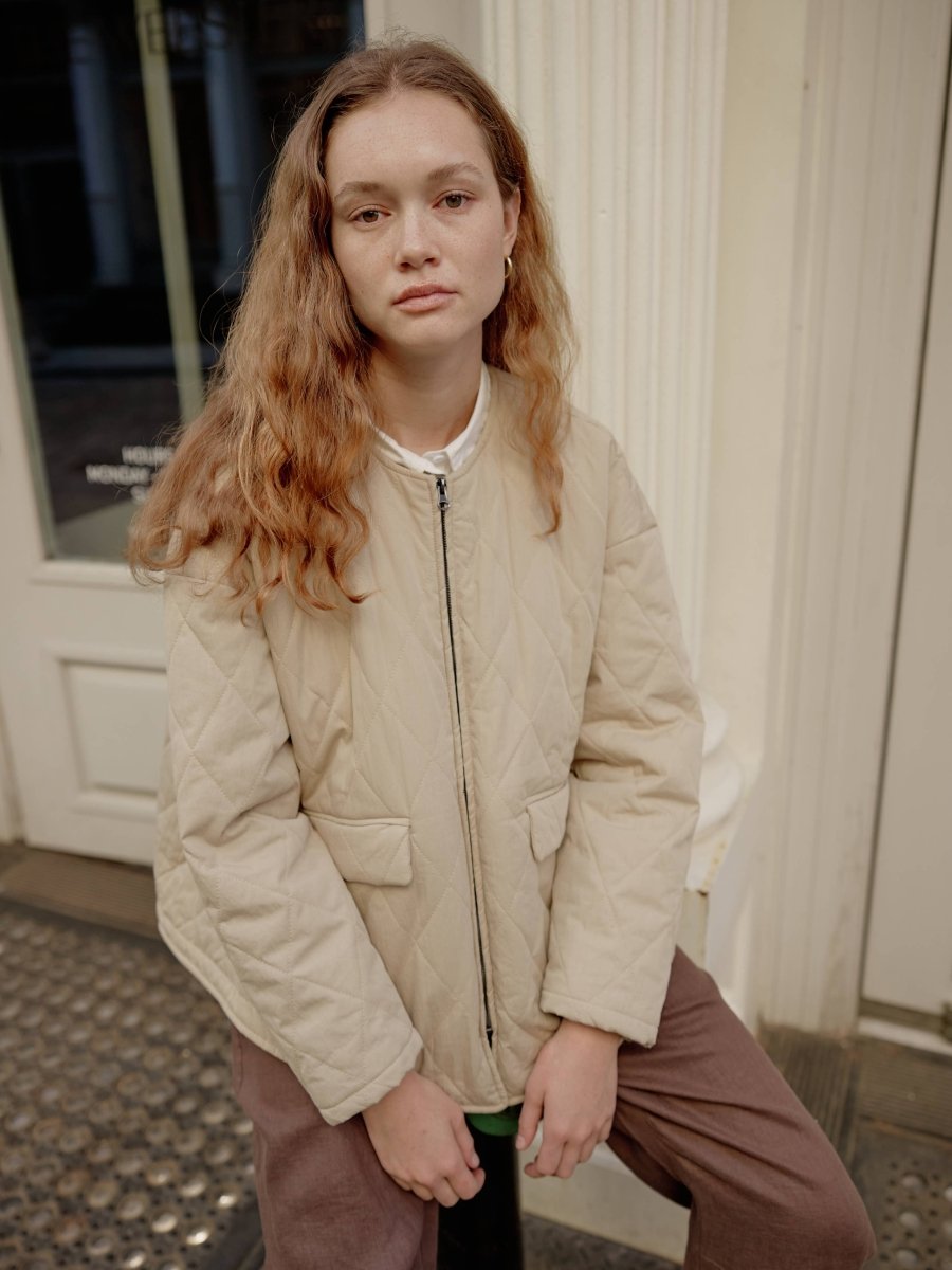 Mod Ref Greta Cream Quilted Jacket – Ex-voto