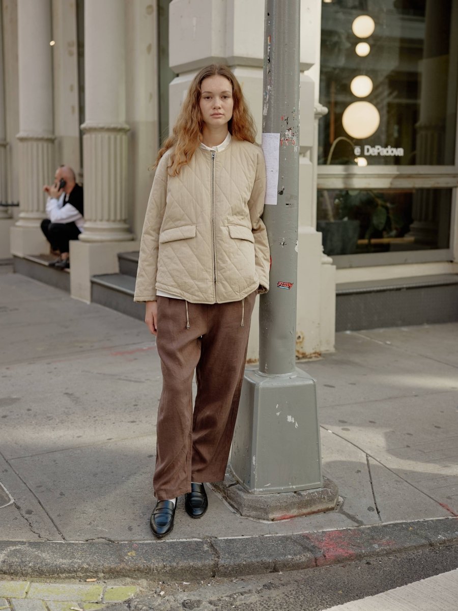 Veste Matelassée Greta Crème Mod Ref - Ex - voto