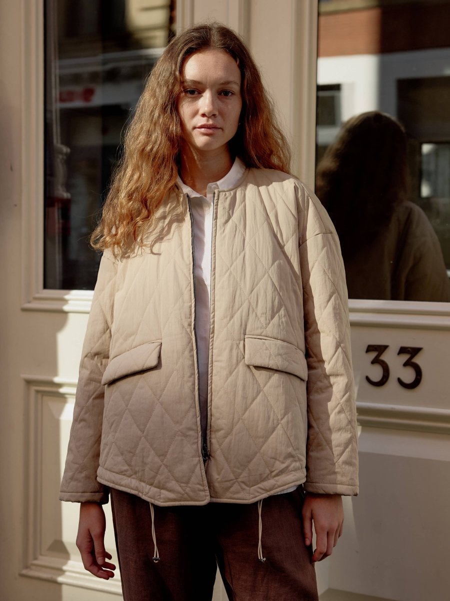 Veste Matelassée Greta Crème Mod Ref - Ex - voto