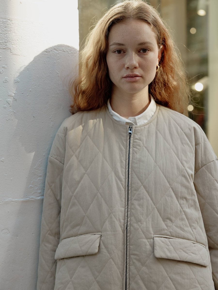 Veste Matelassée Greta Crème Mod Ref - Ex - voto