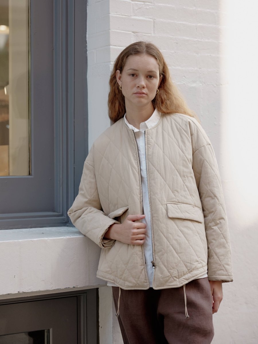 Veste Matelassée Greta Crème Mod Ref - Ex - voto