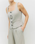 Veste Nichole Col Carré Beige Mod Ref - Ex - voto