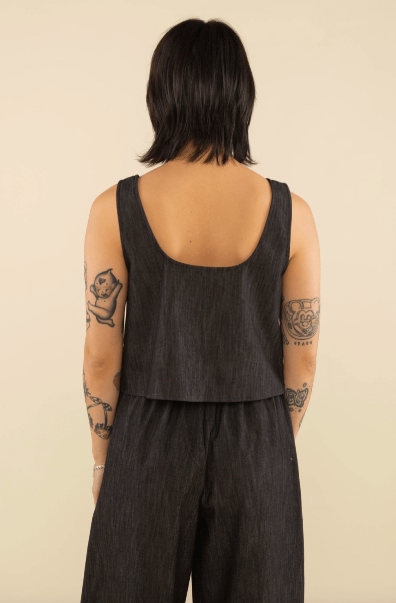 Veste Noeuds Denim Noir NLT - Ex - voto