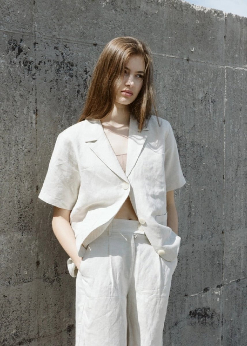 Veston en Lin Cyd All Row Beige SOLDE - Vente Finale - Ex - voto