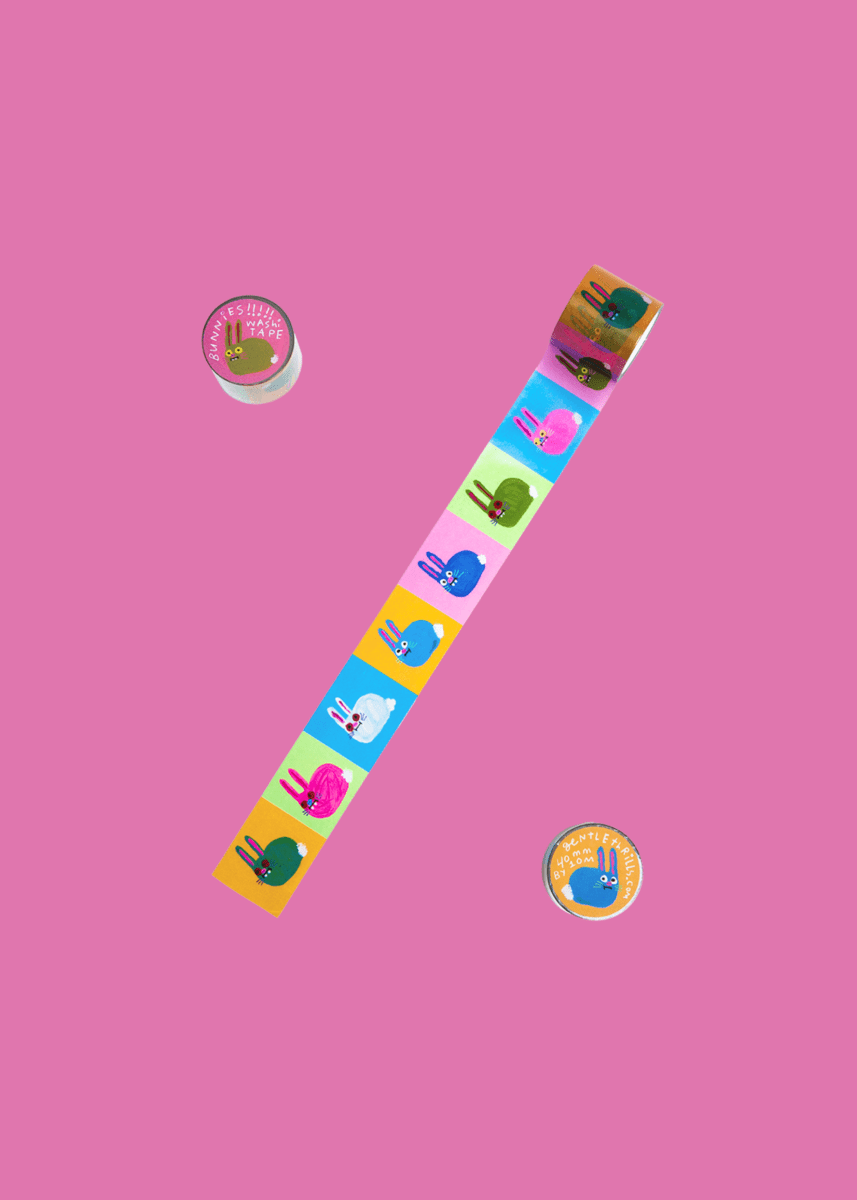 Washi Tape Lapins Gentle Thrills - Ex - voto